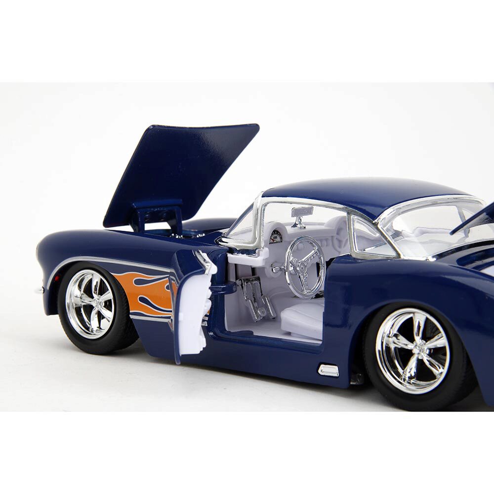 ミニカー JADATOYS 1:24 BTM 1957 Chevrolet Corvett 1957 Chevy Corvette Diecast Model Car | Jada Toys