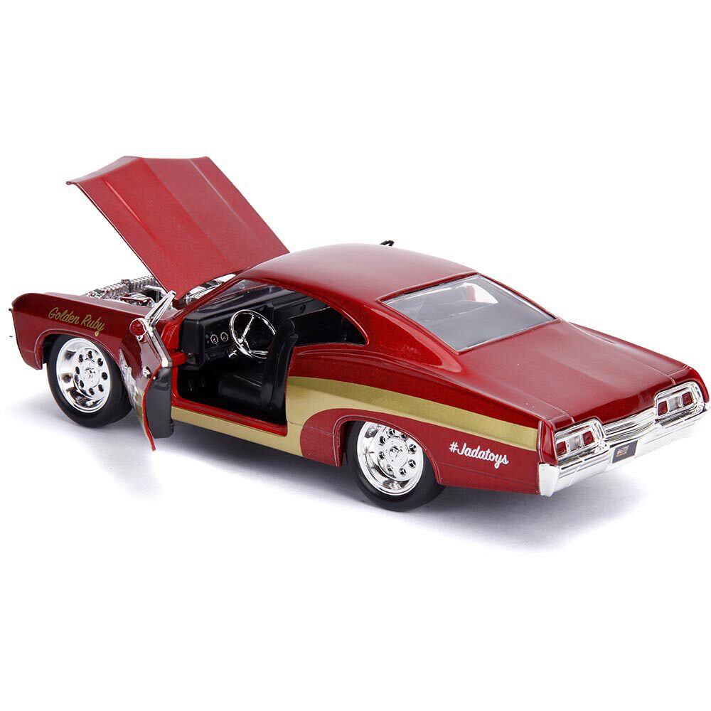 1967 Chevy Impala 2-Door #67 Golden Ruby Diecast Model Car