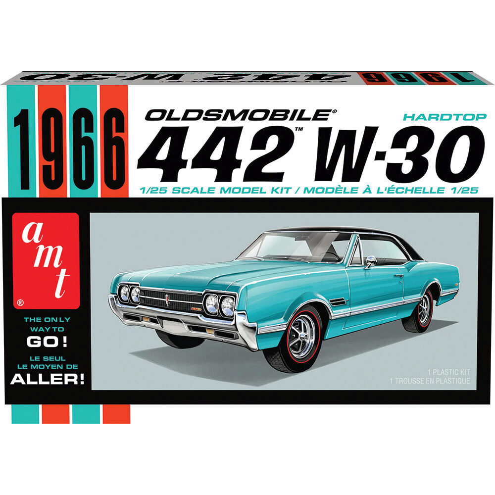 模型/プラモデル amt 66' OLDS 442 Slot Car Race Model Kit 1966 Olds 442 Hardtop 1/25 Kit Model Kit | AMT