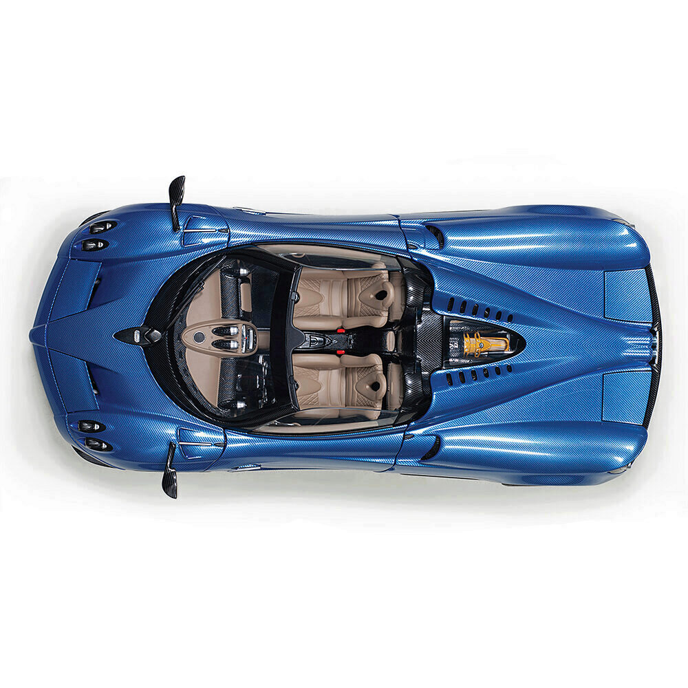 Pagani Huayra Roadster Blu Tricolore Carbon Fiber | AutoArt