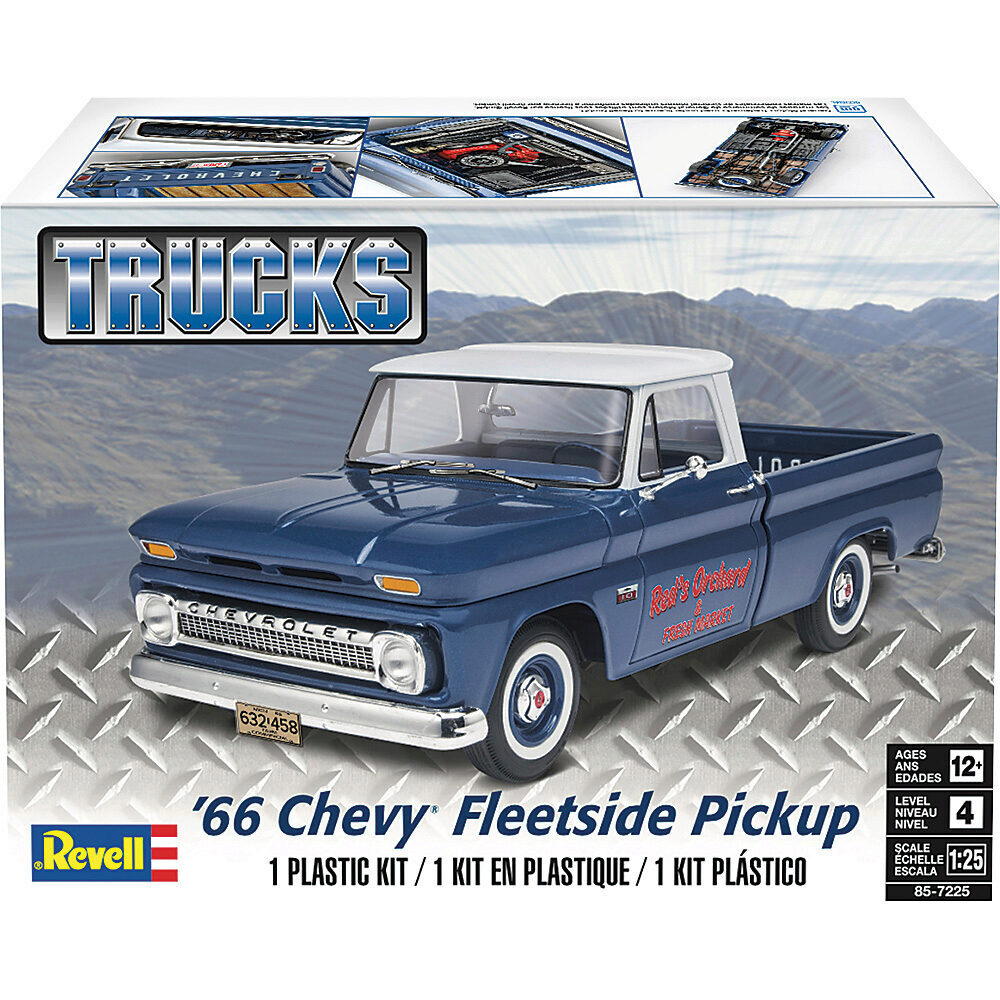 1966 Chevy Fleetside Pickup Plastic Model Kit | Revell