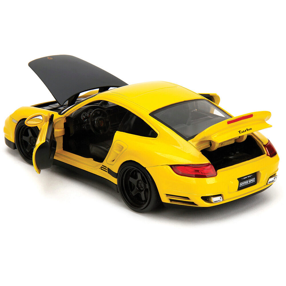 Jada Toys 2007 ポルシェ911ターボウィズブラウン・ティ フィギア JADA 2007 PORSCHE 911 TURBO 1/24 with BROWN M & M FIGURE