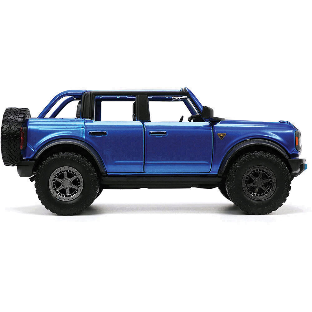w/RACK &amp; WHEELS 2021 FORD BRONCO ミニカー 2021 Ford Bronco Open Top w/Tire Rack Diecast Model Truck