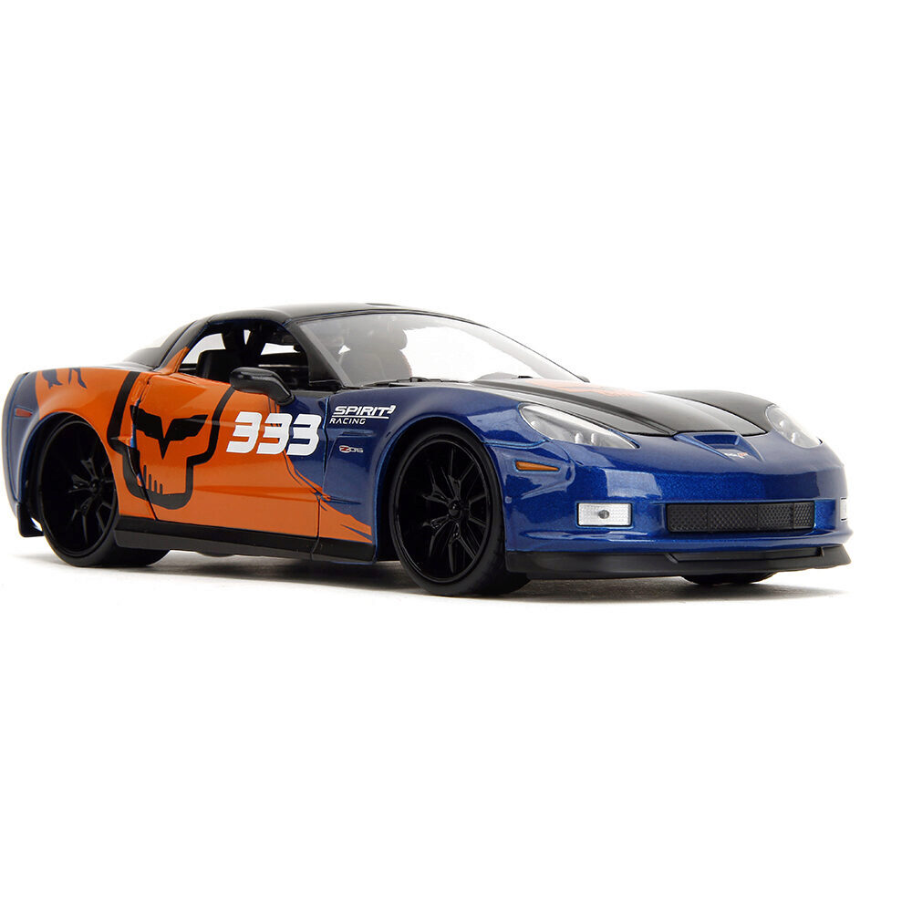 2006 Corvette Z06 Blue & Orange Diecast Model Car | Jada Toys