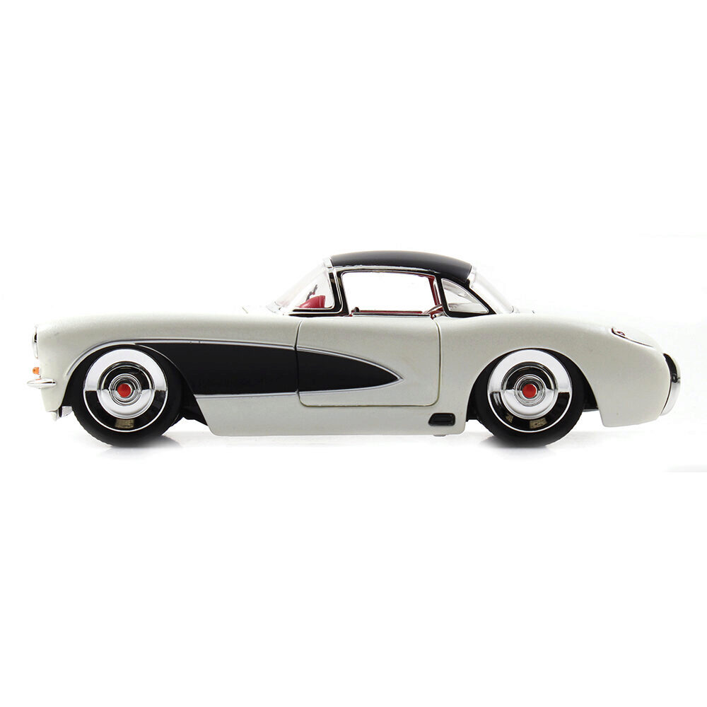 1957 シボレーコルベット Jadatoys 1/24 Amazon.com: Big Time Muscle 1:24 1957 Chevrolet Corvette Die