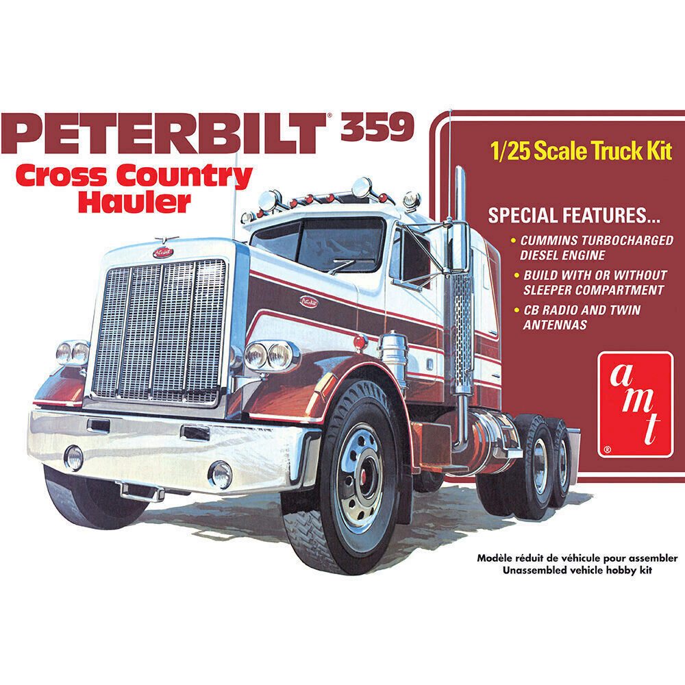 Revell peterbilt 1/25 箱にダメージあり Level 5 Model Kit Peterbilt 359 Truck Tractor 1/25 Scale