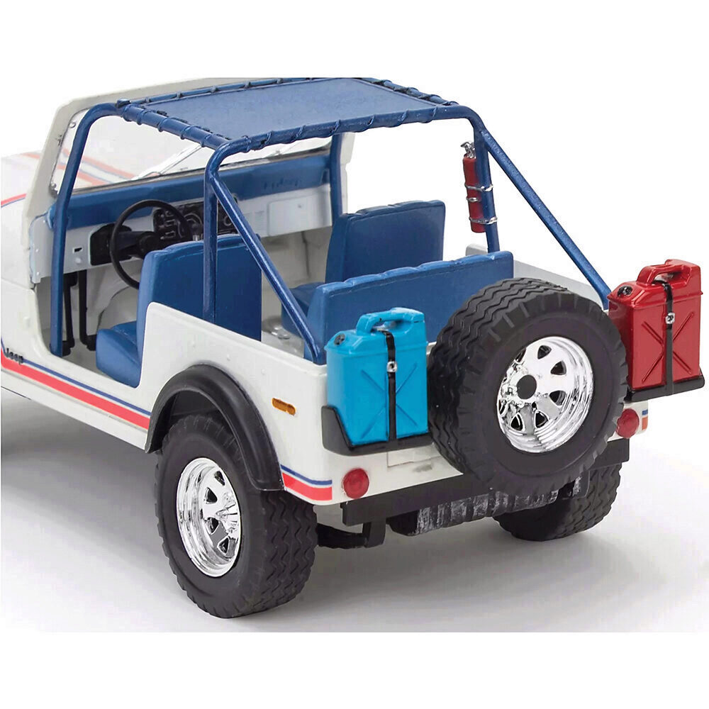 Jeep CJ7 (1997) ファンクショナルドアダイキャストミニカーブルー青
