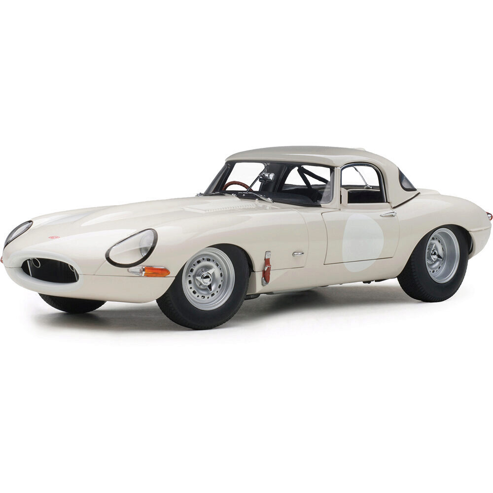 Jaguar Lightweight E-Type White Diecast Model Car | AutoArt