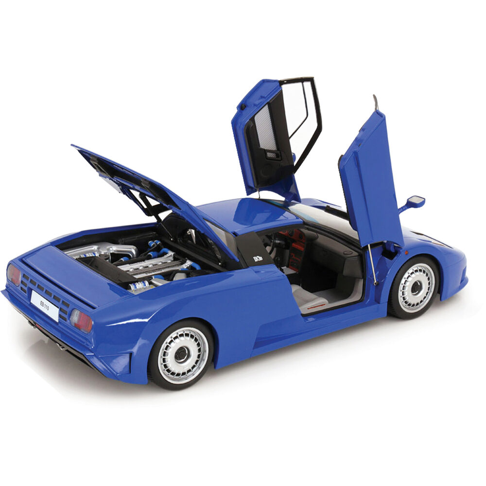 Chevron Models EB110LM メッキボディ ブルー 限定生産品 1991 Bugatti EB110 Blue Diecast Model Car | KK Scale