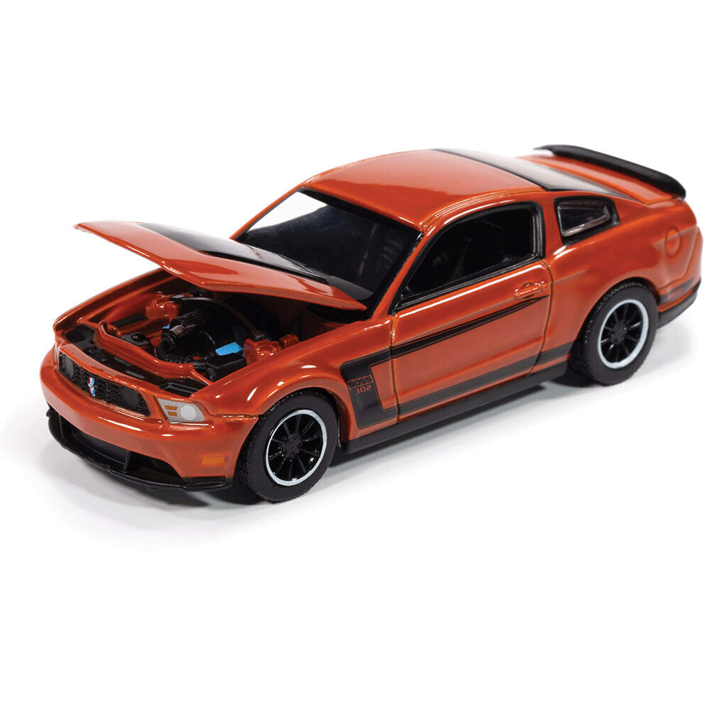 2012 Ford Mustang Boss 302 Orange Diecast Model Car | Auto World
