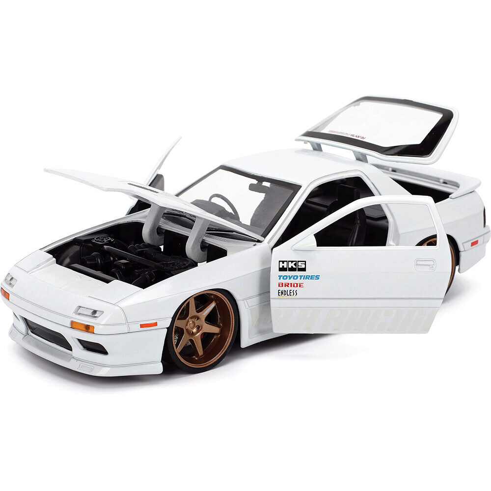jada toysイニシャルD 改MAZDA RX-7 FCホワイト 1/24 Amazon.com: Jada Toys JDM Tuners 1:24 Scale Die-Cast 1985