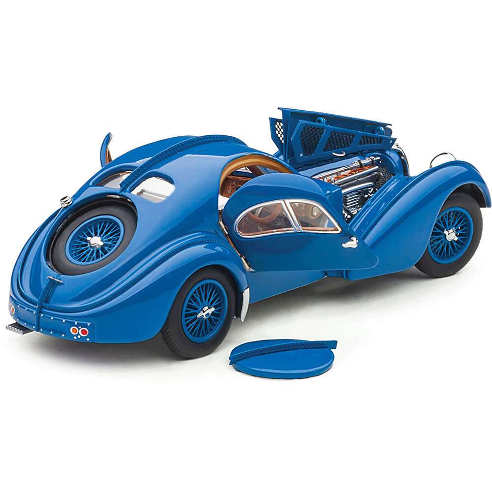 1938 Bugatti Atlantic Type 57SC Blue with Metal Wire-Spoke Wheels