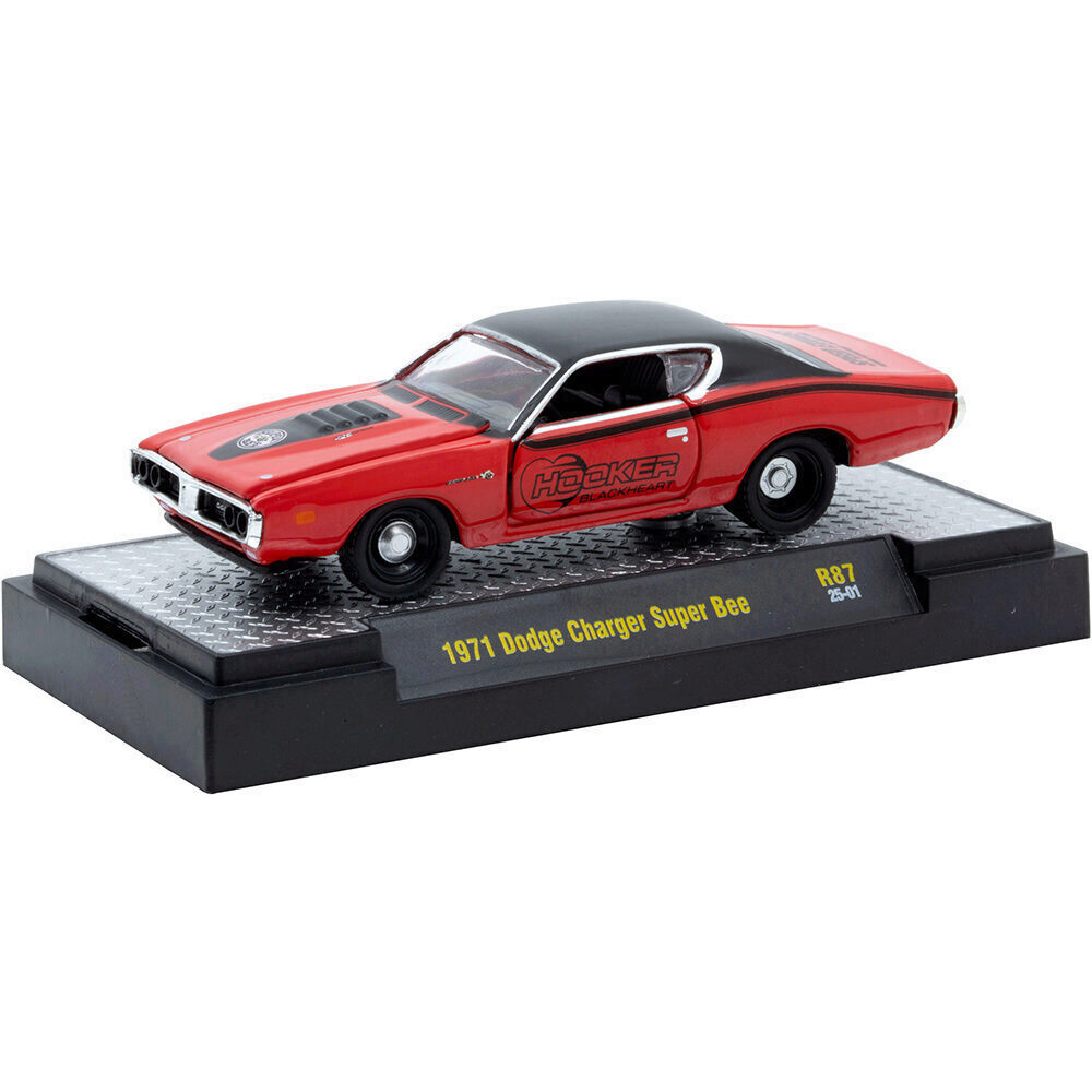 ●M2 Machines 1971 Dodge Charger 　チェイス 1971 Dodge Charger R/T 400 Six Pack - Black 1:64 Scale