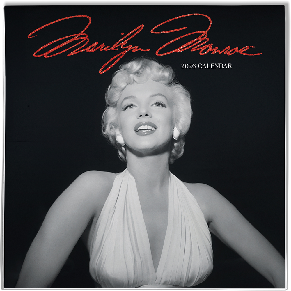 Marilyn Monroe B&W 2026 Wall Calendar | Carousel Calendars