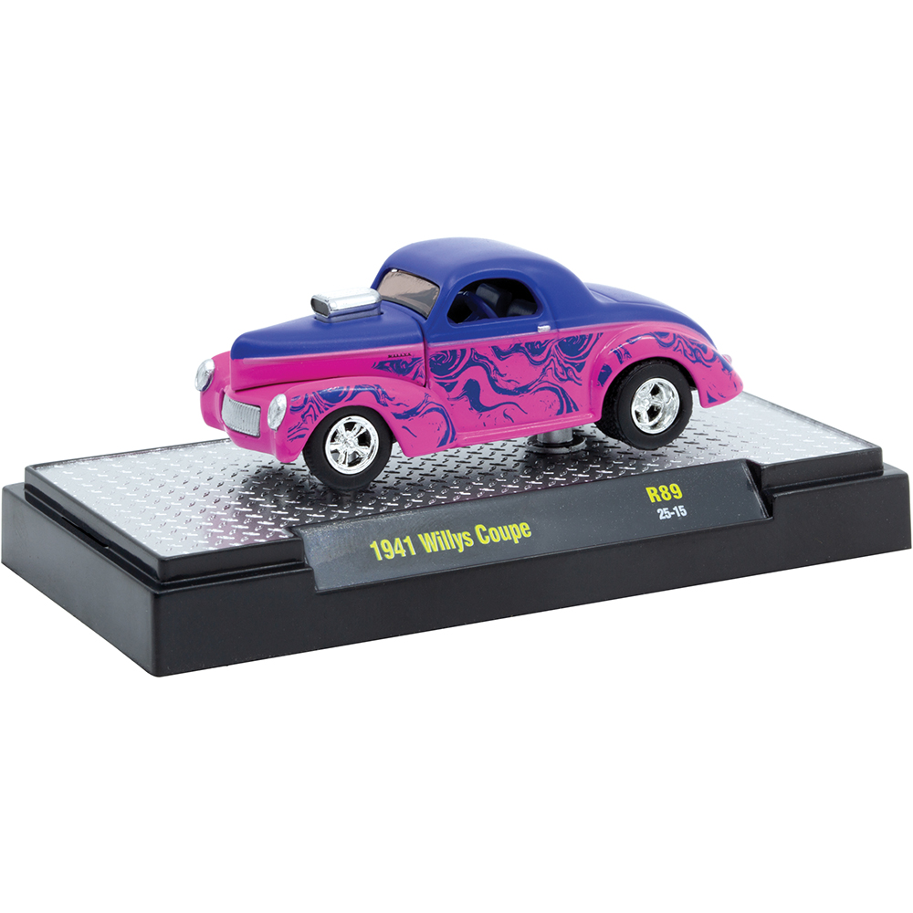 1941 Willys Coupe Pink Diecast Model Car | M2 Machines
