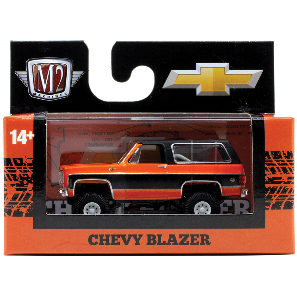 M2マシーン ウォルマート限定　1974　シボレーK5　ブレーザー 1974 Chevrolet K5 Blazer Orange Diecast Model Truck | M2