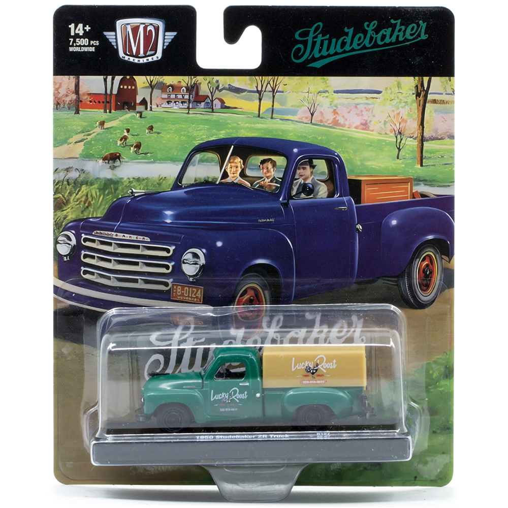 Studebaker 2R トラックミニカーセット8台 1950 Studebaker 2R Truck Green Diecast Model Truck | M2 Machines