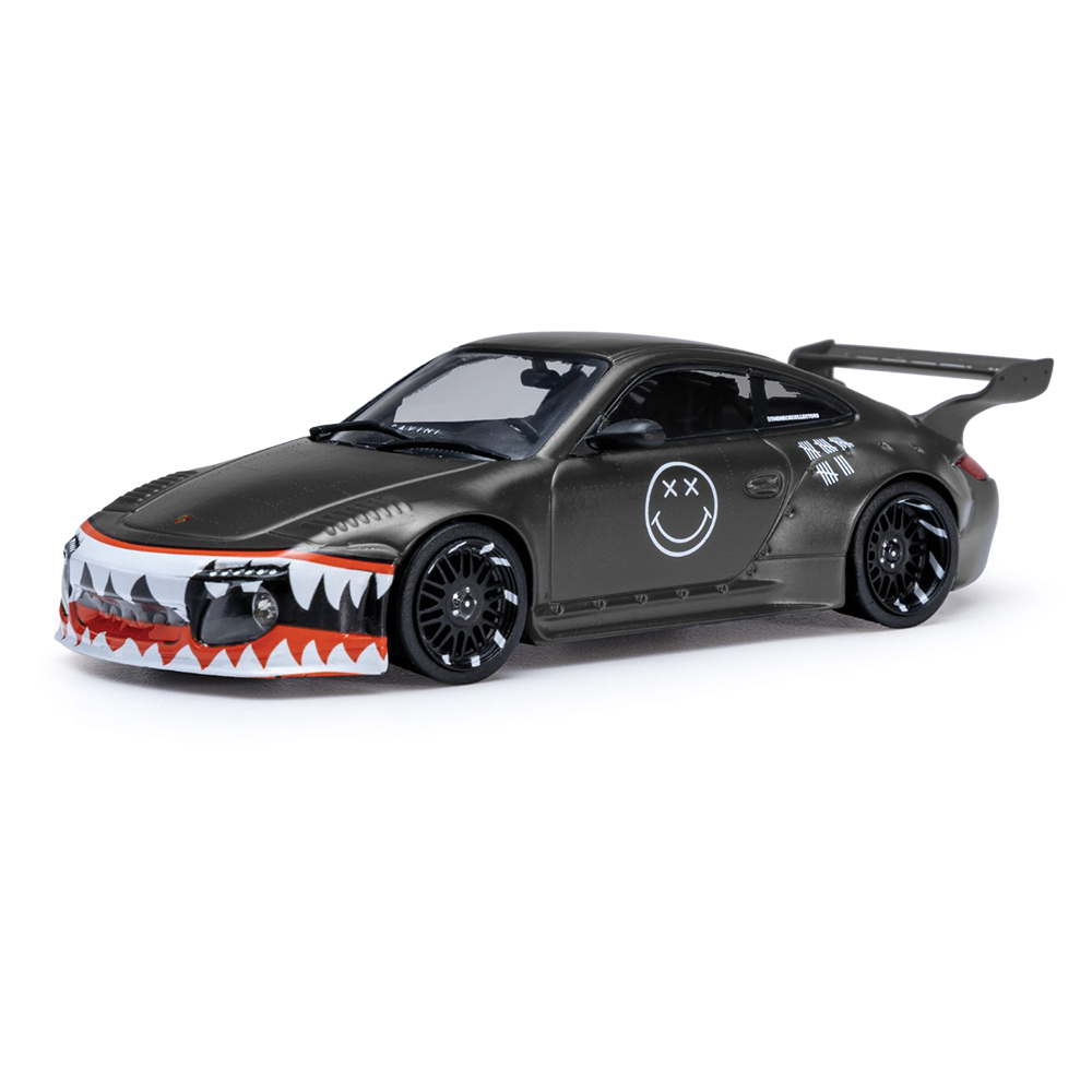 Old and New Porsche 997 Grey Diecast Model Car | IXO Models