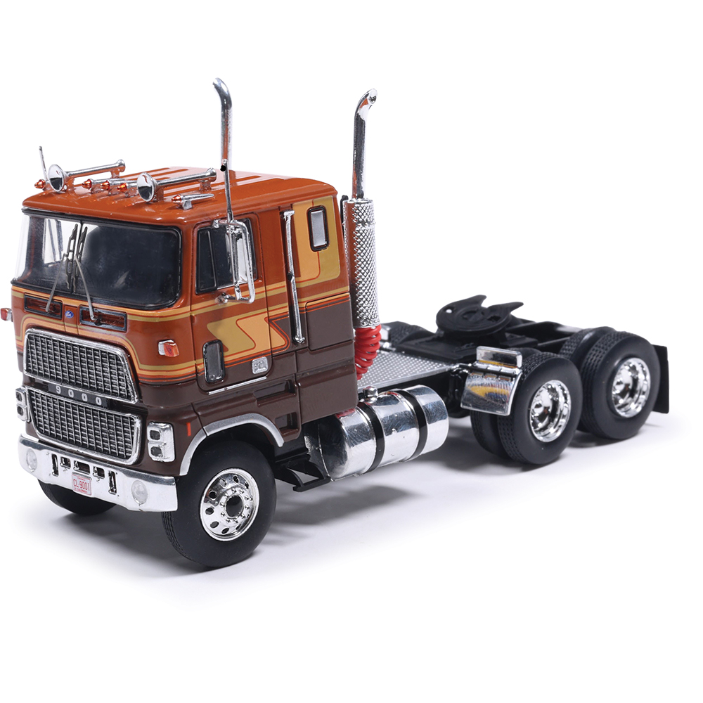Ford COE 9000 Brown and Tan Diecast Model Truck | IXO Models
