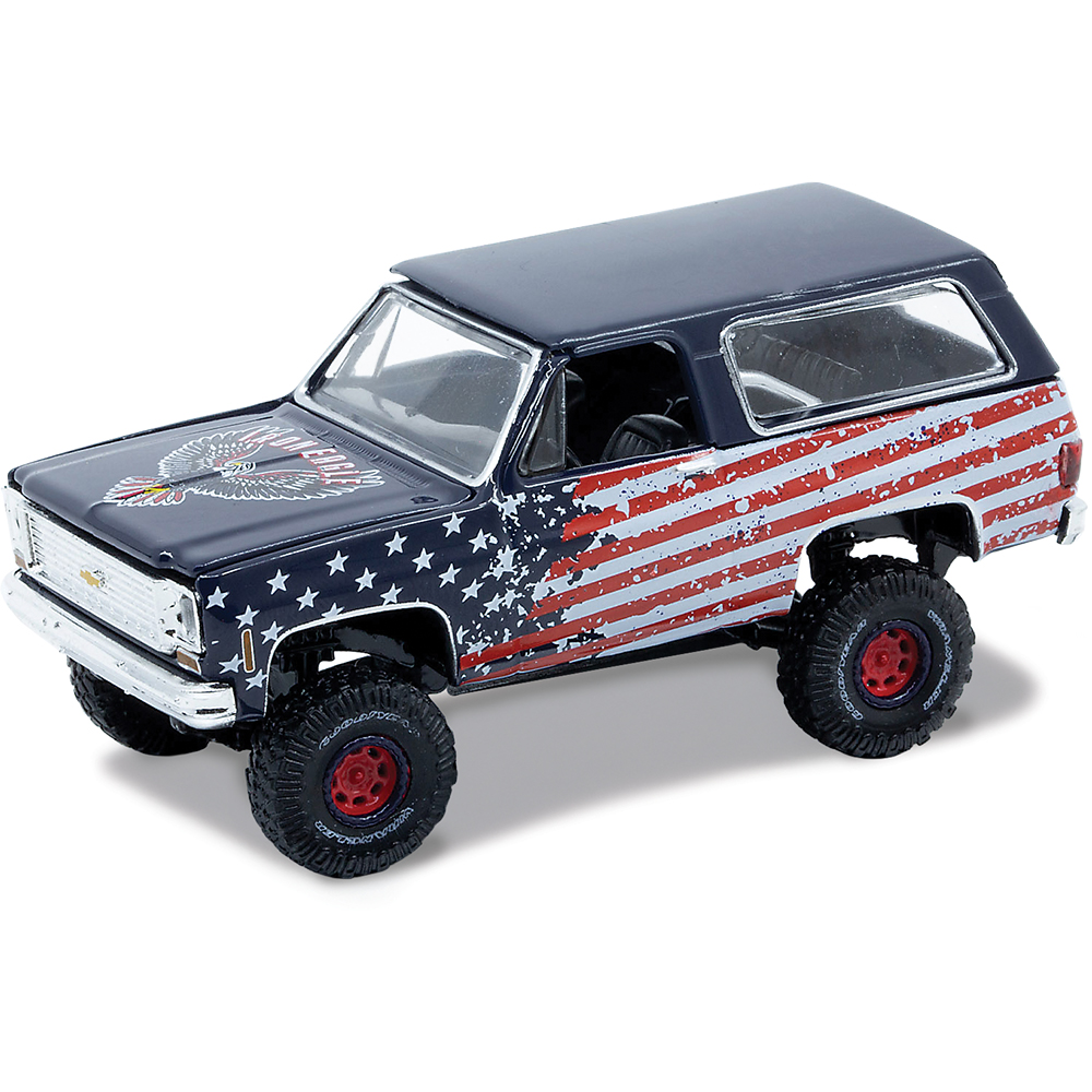 M2 1974 Chevrolet K5 Blazer ミニカー 1974 Chevrolet K5 Blazer Orange Diecast Model Truck | M2