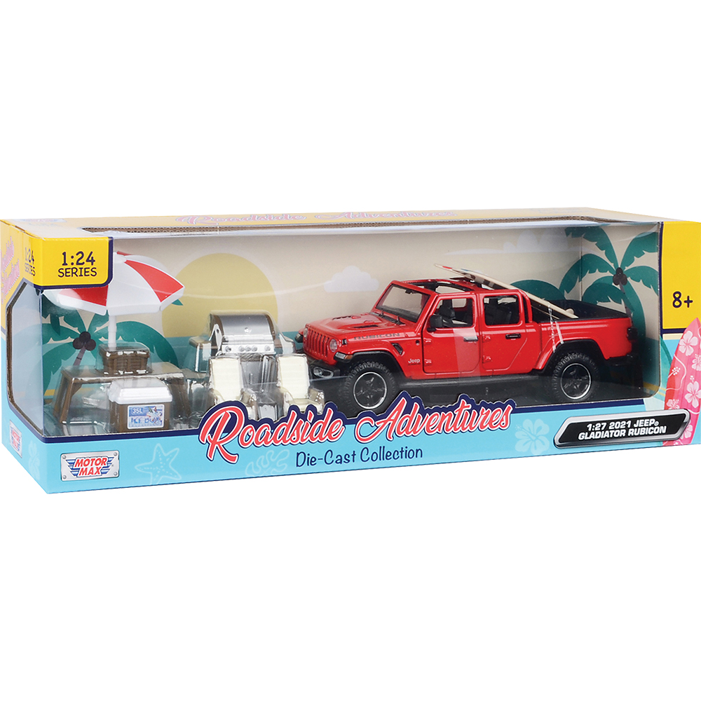 MOTOR MAX 1/24 JEEP GLADIATOR OVERLAND 赤 2021-jeep-gladiator-overland-