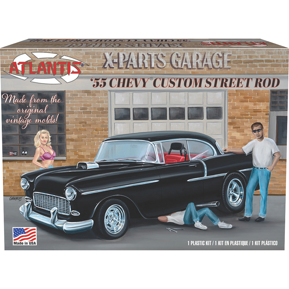 1955 Chevy Street Rod XPARTS Model Kit | Atlantis Models