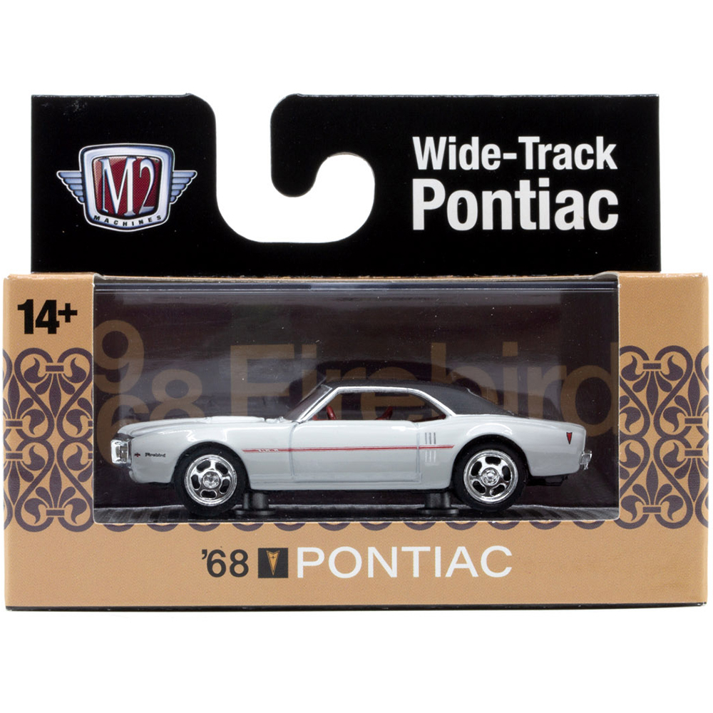 1968 Pontiac Firebird 400 H.O. White Diecast Model Car | M2 Machines