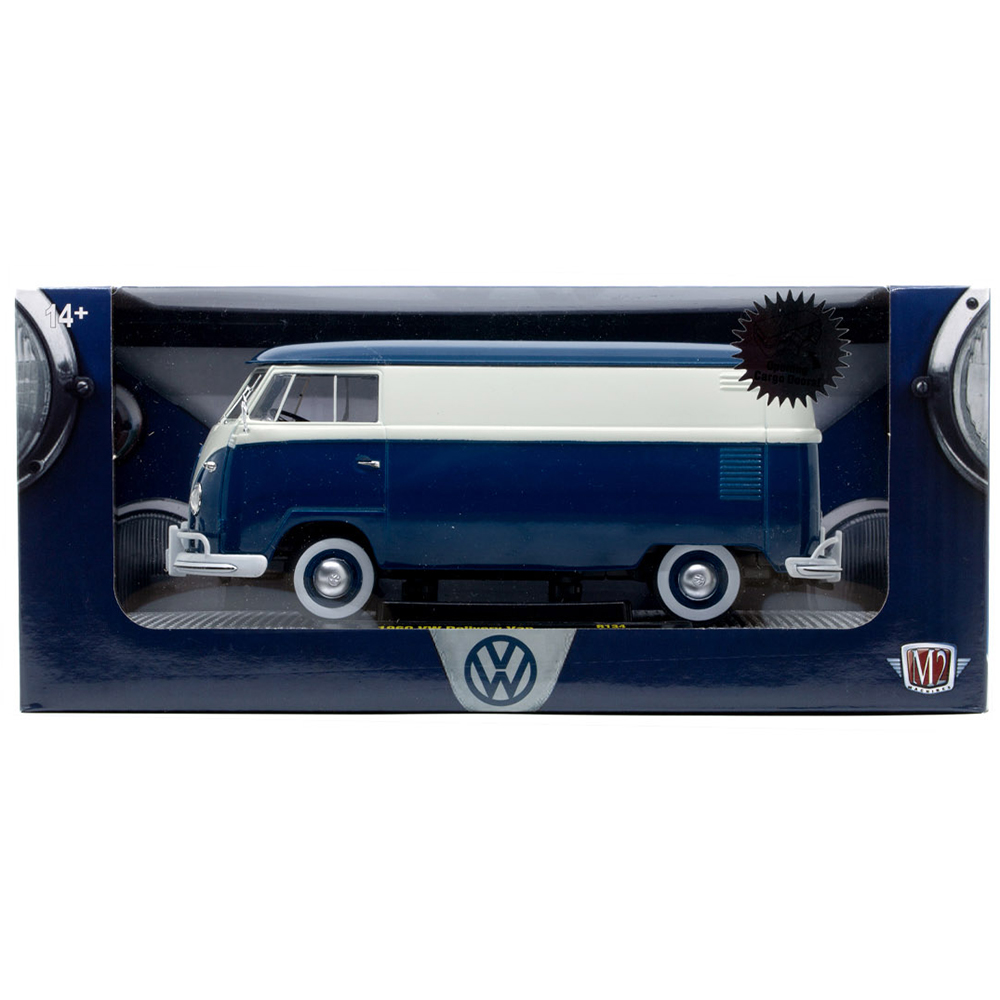 1960 VW Delivery Van Blue Diecast Model Truck | M2 Machines