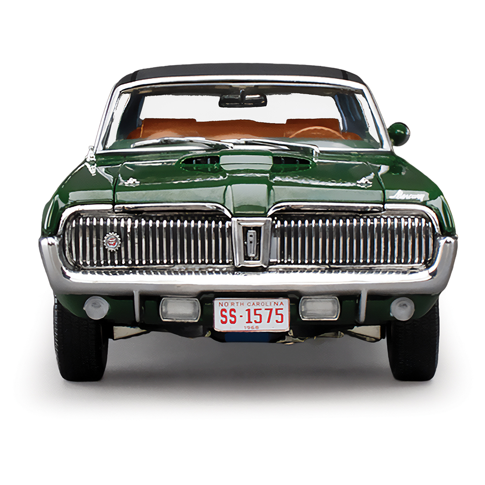 1968 Mercury Cougar XR7G Augusta Green Diecast Model Car | Sunstar