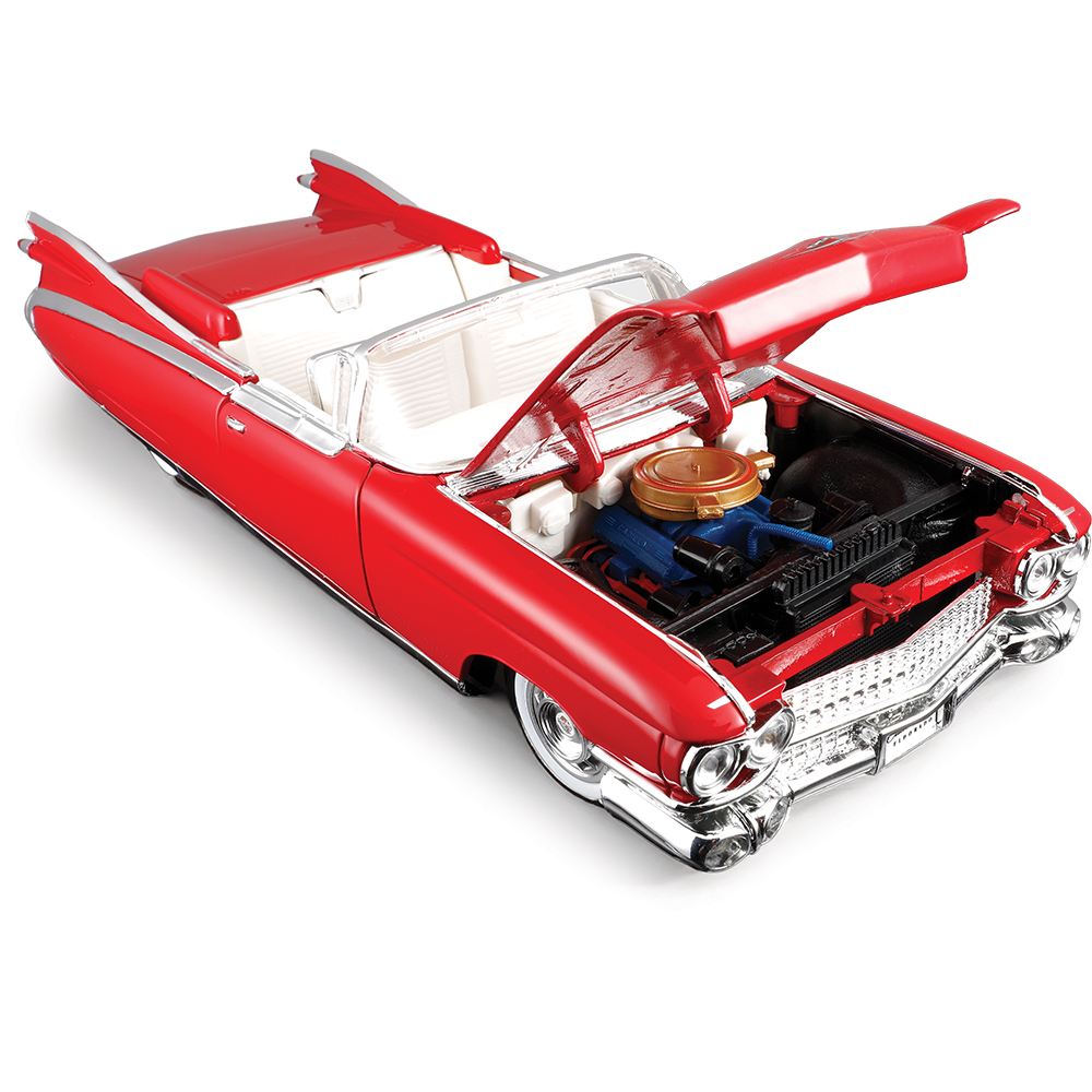 Maisto 1959 キャデラックエルドラド　Biarritz 新品 1959 Cadillac Eldorado Biarritz Red/White Diecast Model Car