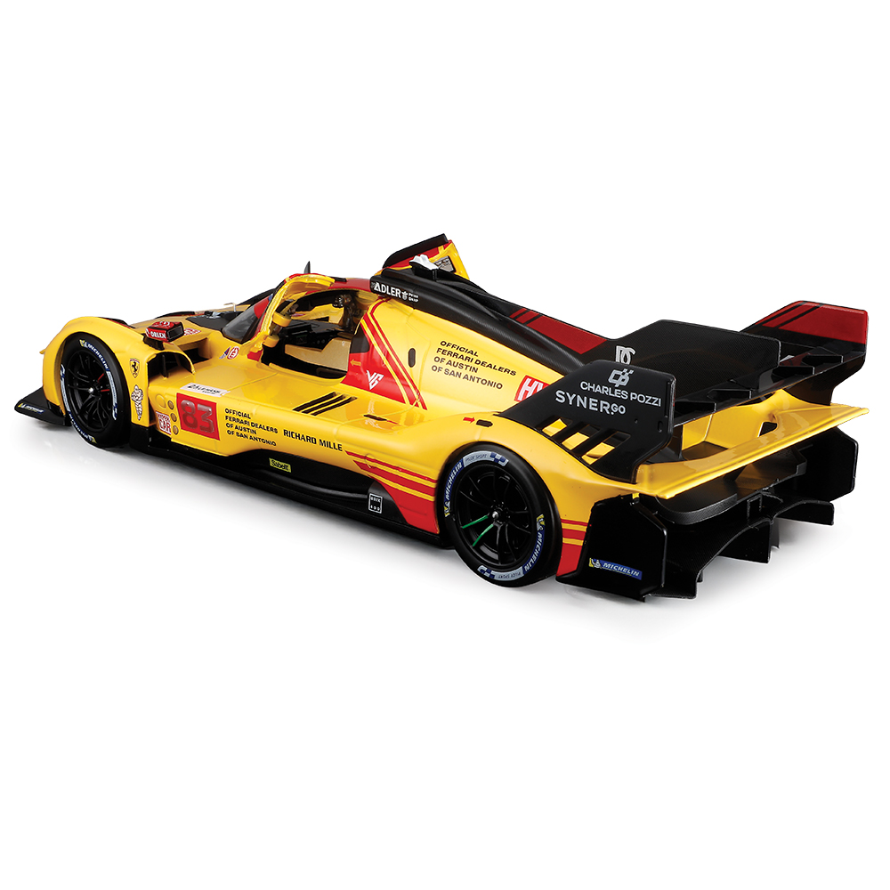 2004 Ferrari 499P 24HLM Yellow Diecast Model Car | Bburago