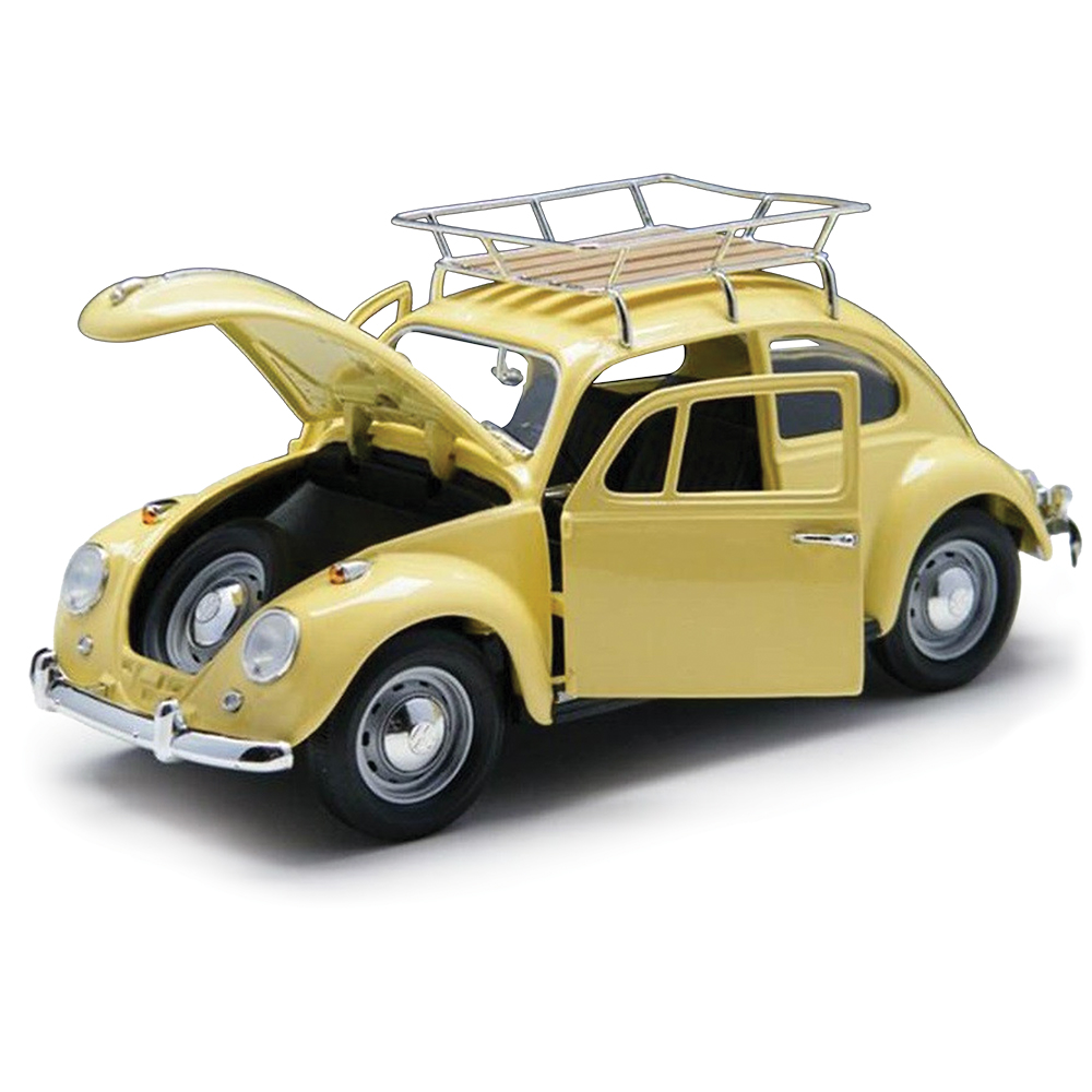 1967 VW Beetle with Roof Carrier & Luggage | Road Signature