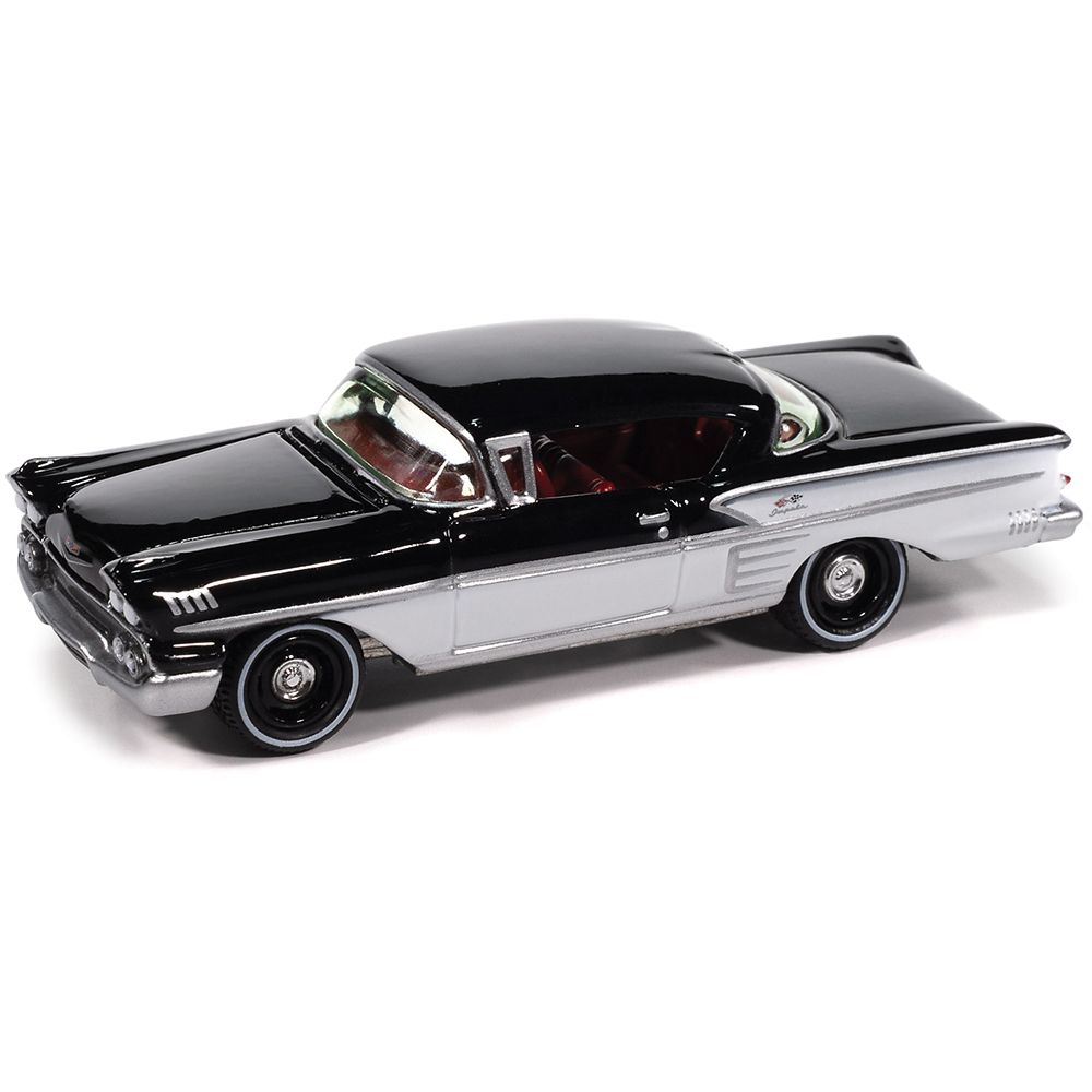 ジョニーライトニング' 1958 Chevrolet Impala 1958 Chevy Impala Onyx Black Diecast Model Car | Johnny