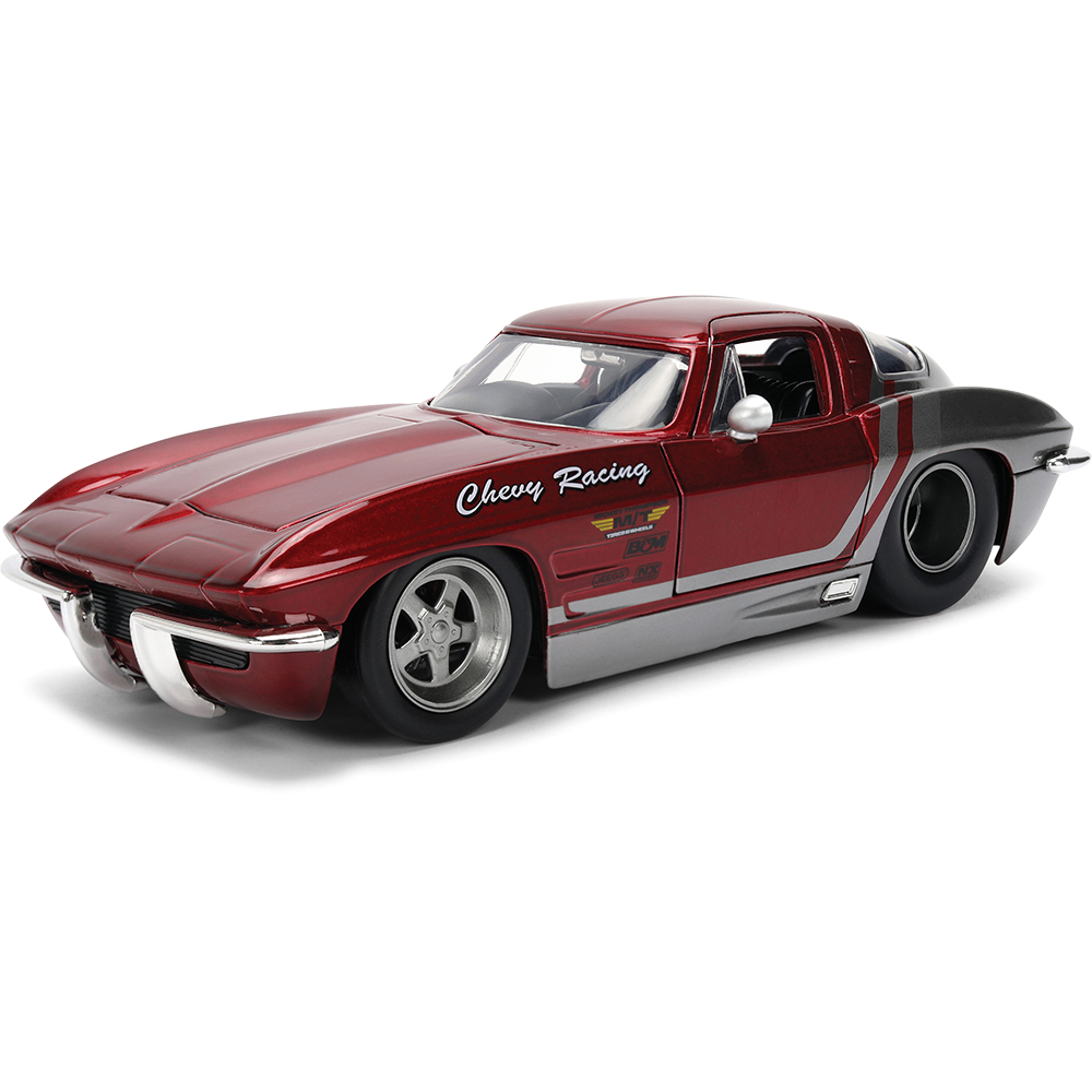 1963 Corvette Split Window Stingray Red & Silver | Jada Toys