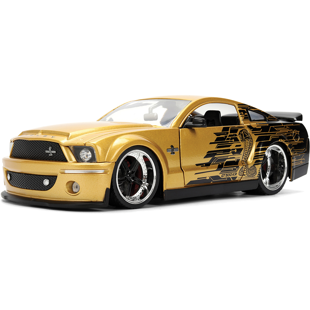 未開封品　Jada Toys 2008 GT-500KR 1/24 マスタング 2008 FORD SHELBY MUSTANG GT-500KR SILVER & BLACK 1/24