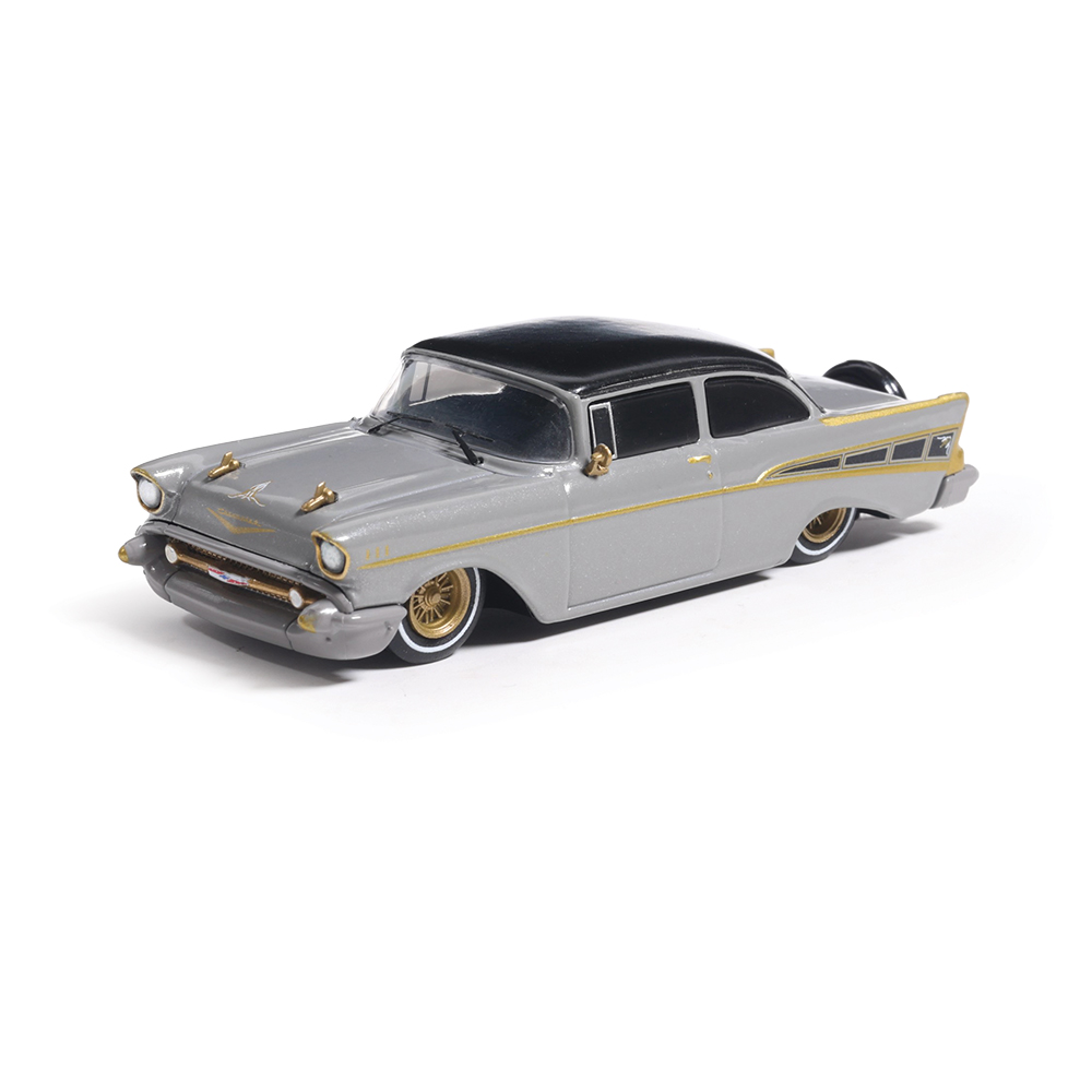 1957 Chevrolet Bel Air Lowrider Gray Diecast Model Car | IXO Models