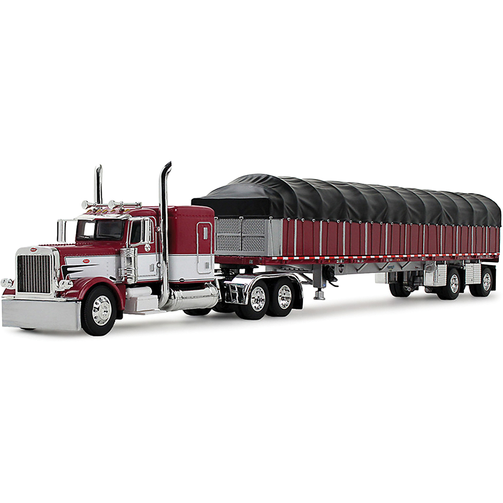 ピータービルト 389 ウィズ　ウィルソンロードブルートフラットベッドトレーラー FGR32891-01__09426.1756476099.