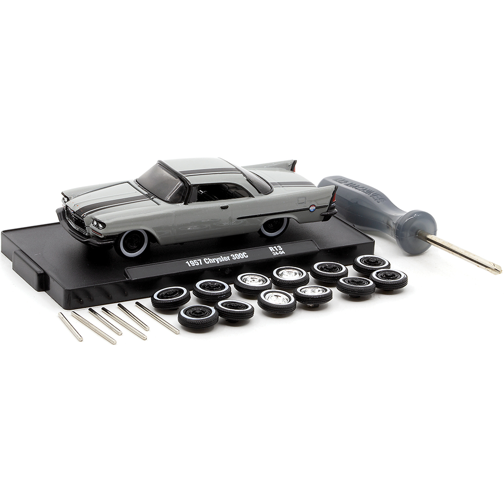 1957 Chrysler 300C Gray Diecast Model Car | M2 Machines