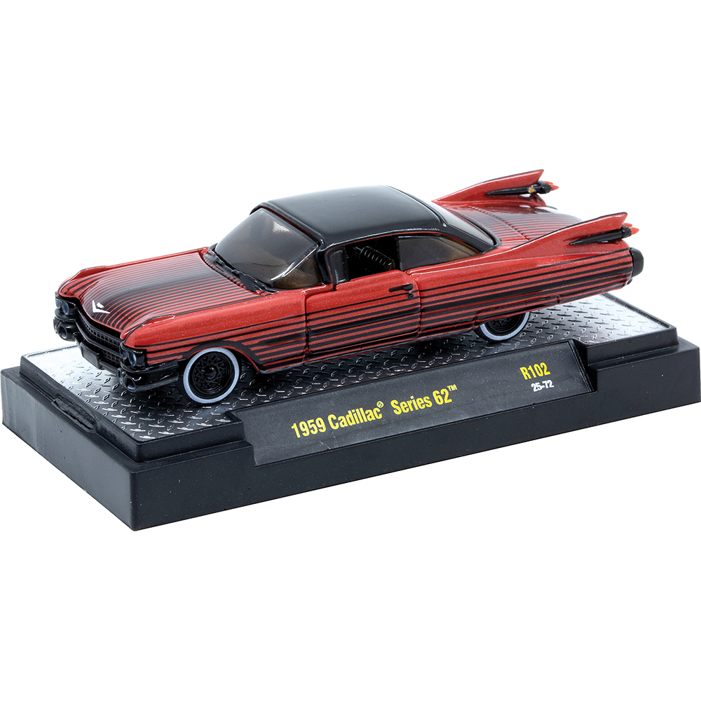 M2machines 1959cadillac 1/64 2台セット 1959 Cadillac Series 62 Red Diecast Model Car | M2 Machines