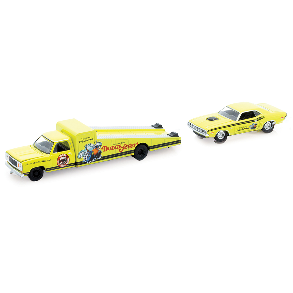 M2マシーン 1974 ダッジ・ランプトラック & 1971 ダッジチャージャー 1974 Dodge Ramp Truck & 1971 Dodge Challenger R/T Dodge Fever