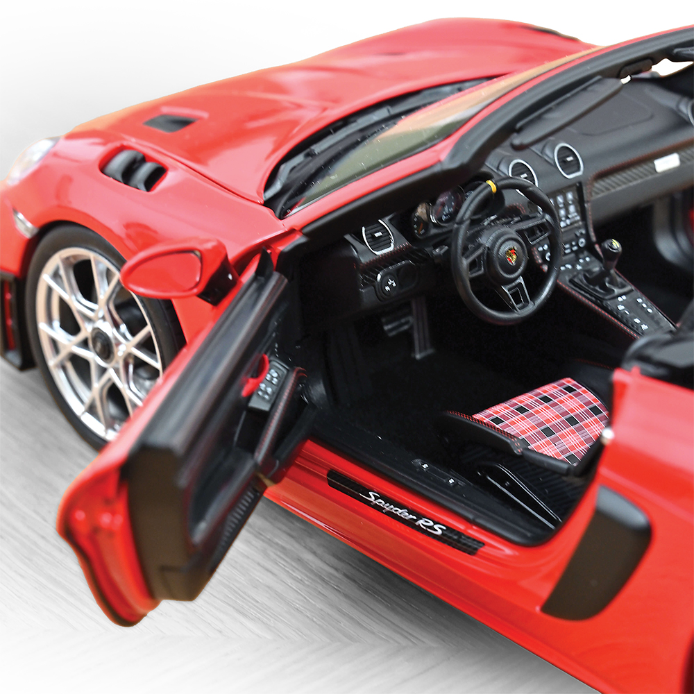 2023 Porsche 718 Spyder RS Guards Red Diecast Model Car | Norev