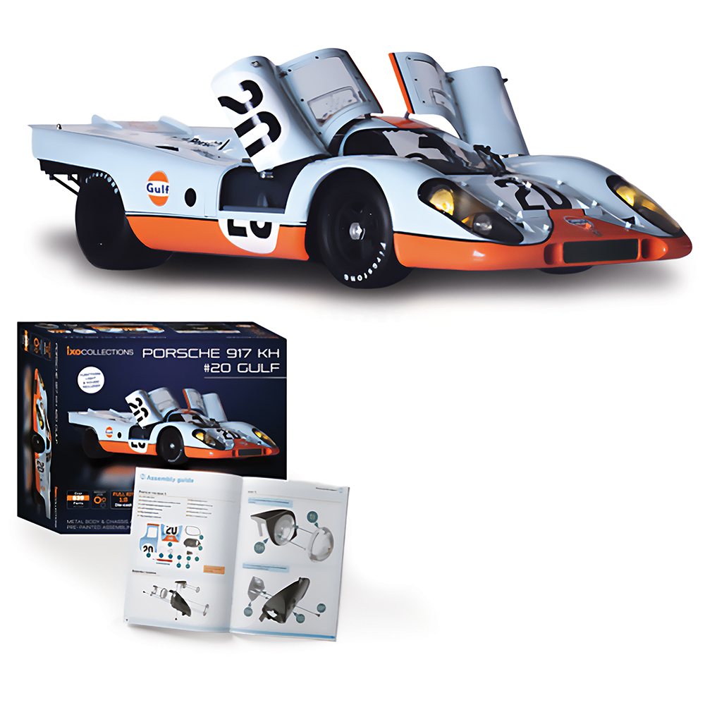 Ixo 1/64 Porsche Gulf 917 限定 Porsche 917KH Gulf Livery Diecast Model Car | IXO Models