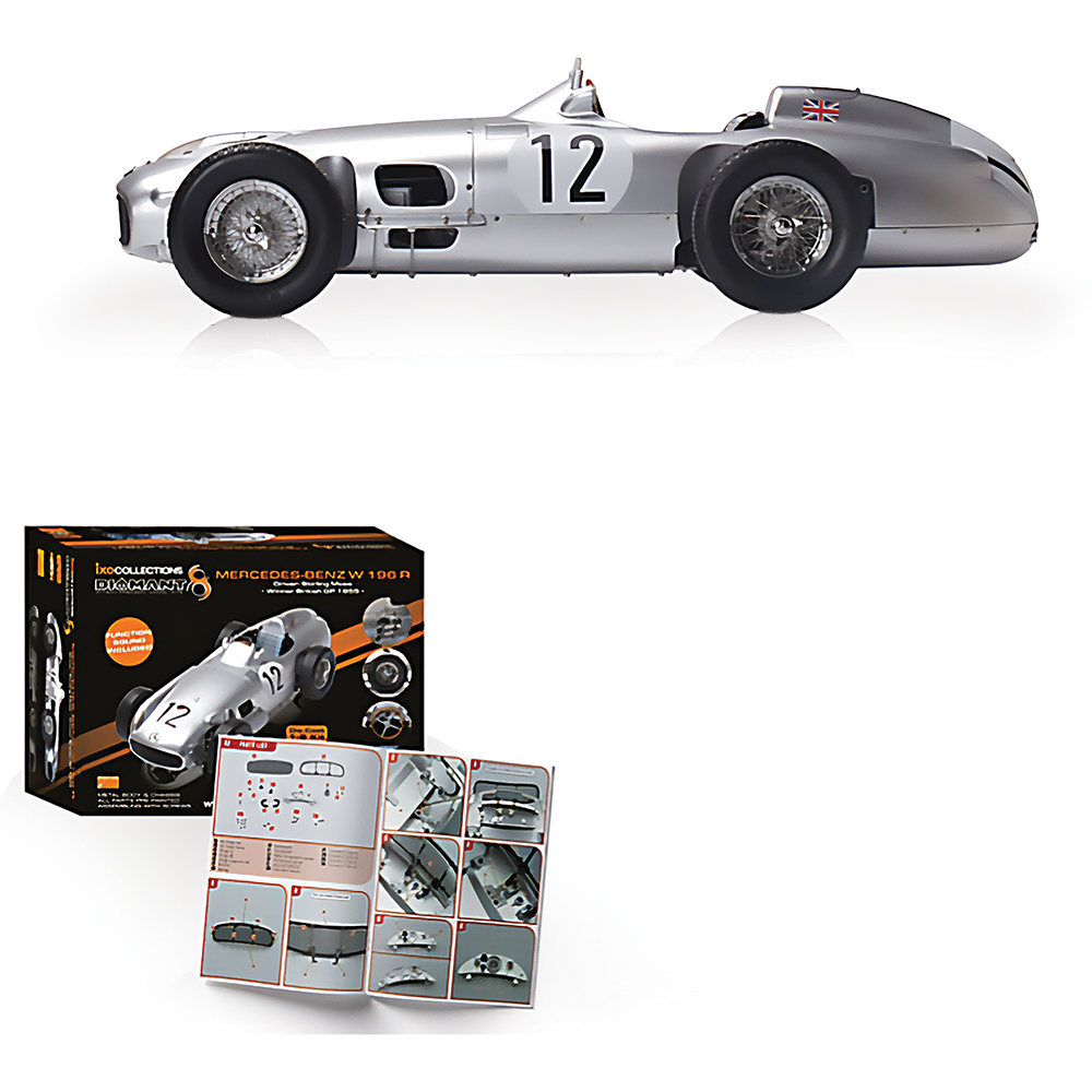 Mercedes W196 R #12 Stirling Moss Diecast Model Car | IXO Models