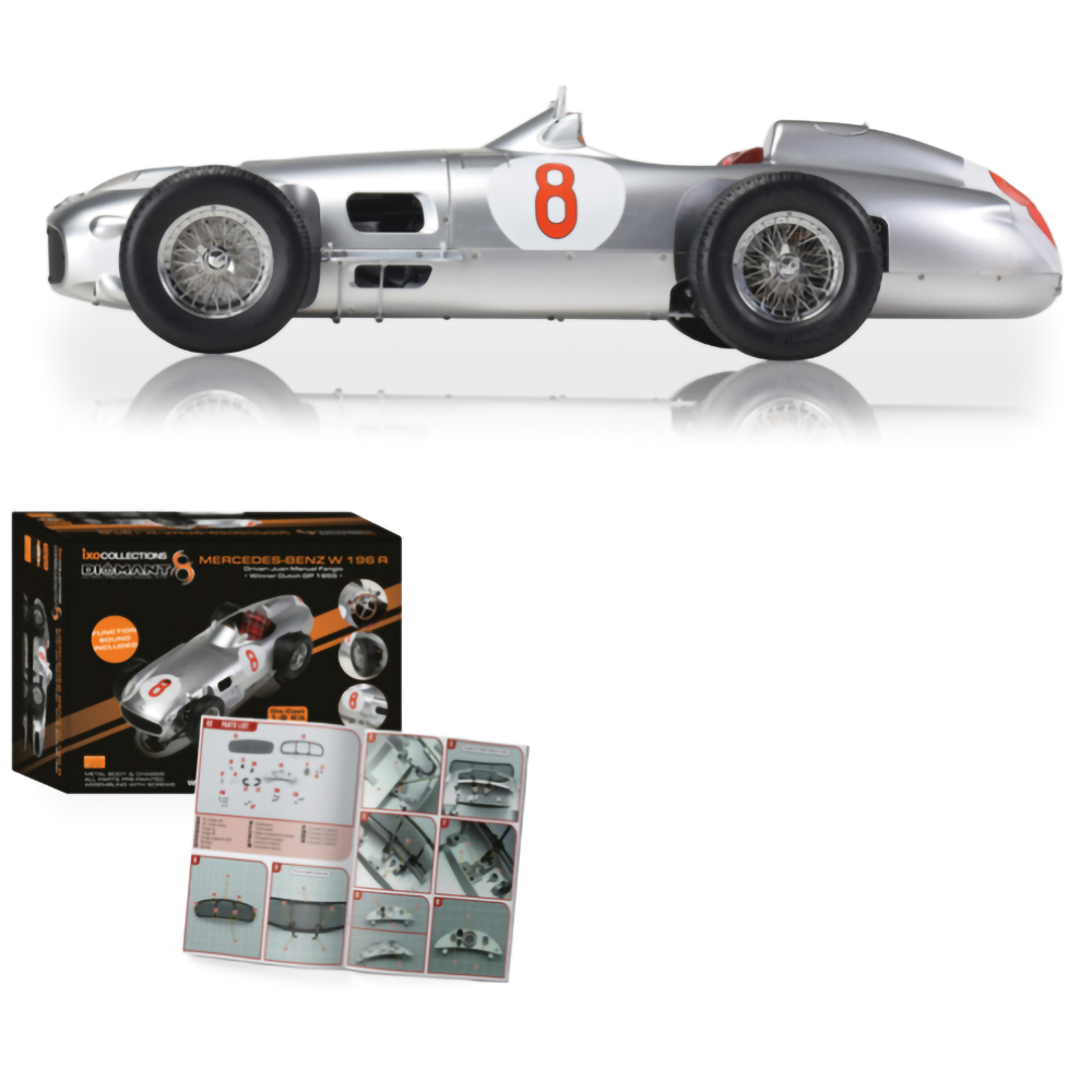 Mercedes W196 R #8 Juan Manuel Fangio Diecast Model Car | IXO Models