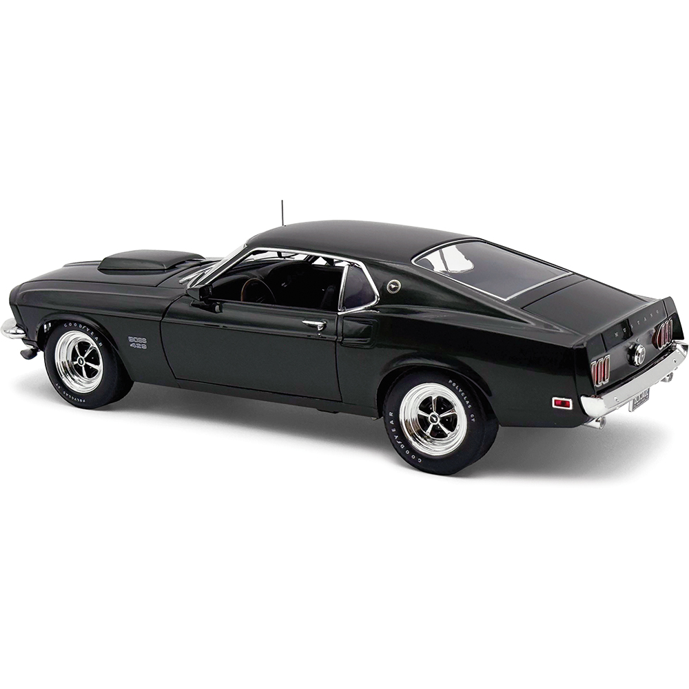 1969 Ford Mustang BOSS 429 Black Jade Diecast Model Car | Acme