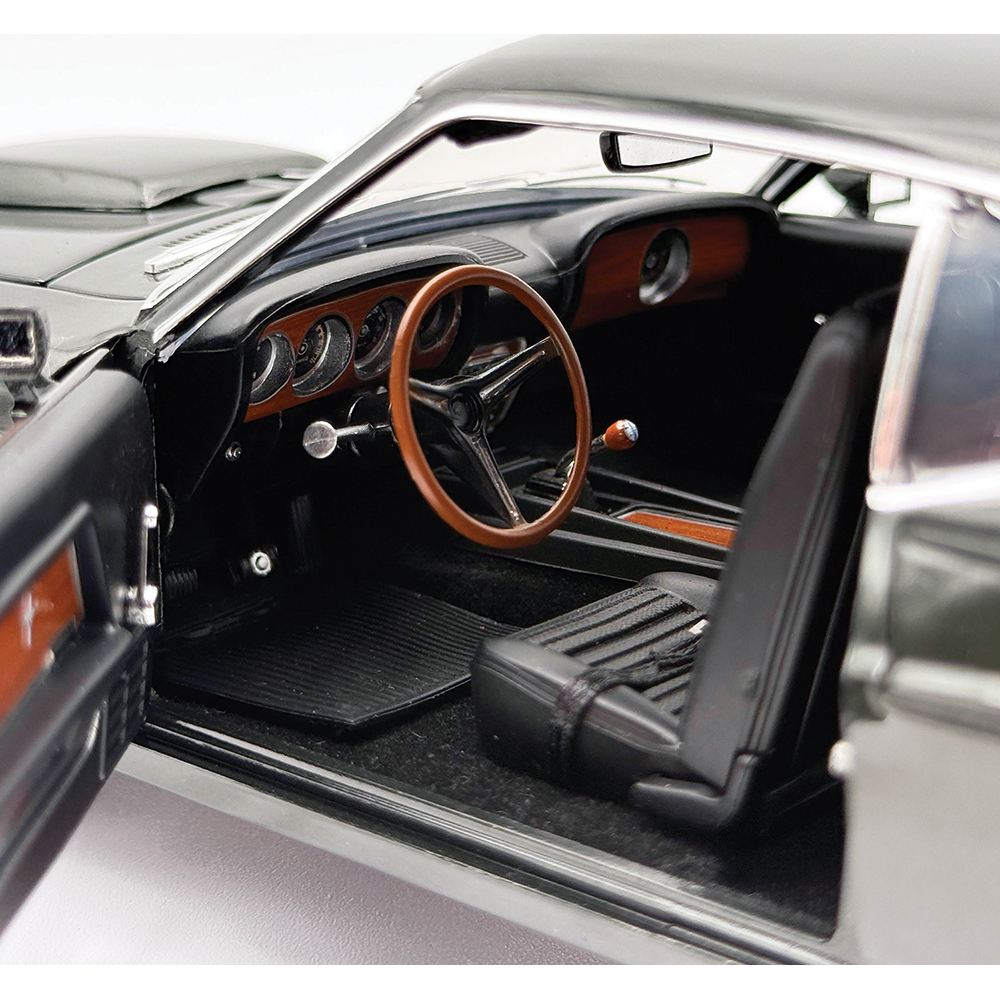 1969 Ford Mustang BOSS 429 Black Jade Diecast Model Car | Acme