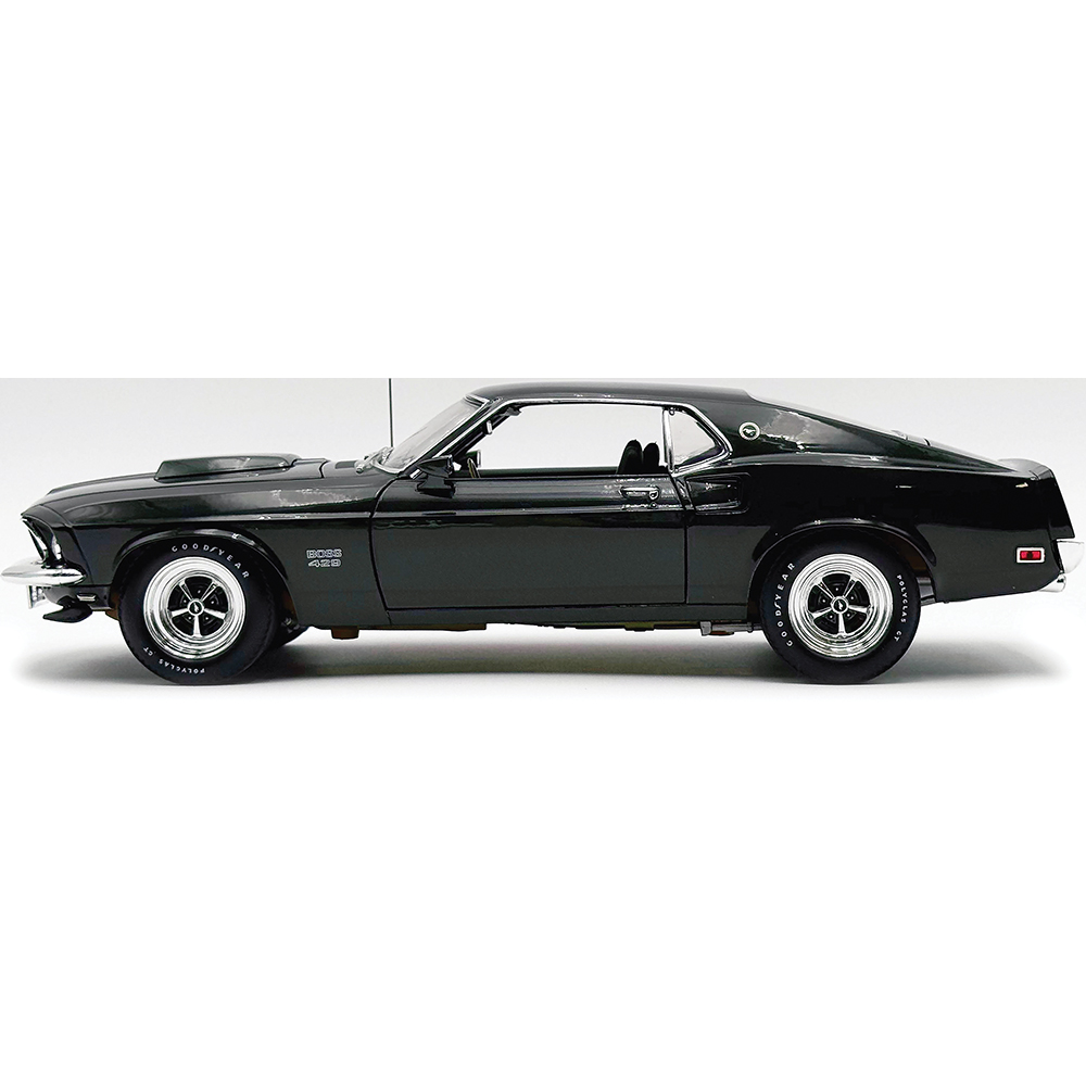 1969 Ford Mustang BOSS 429 Black Jade Diecast Model Car | Acme