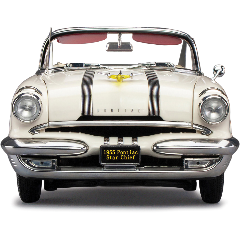 1955 Pontiac Star Chief Open Convertible Bolero Red/Castle Gray