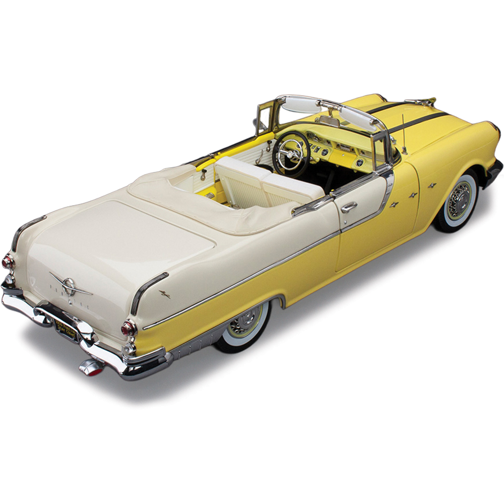 '55 Pontiacポンティアック StarChiefスターチーフ 1/18 1955 Pontiac Star Chief Open Convertible White Mist / Avalon Yellow