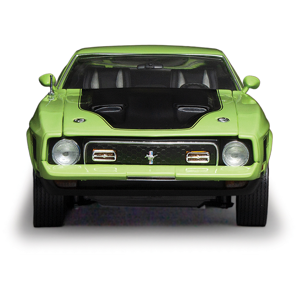 105-008 サンスター 1/18 フォード マスタング 1971 Mach1 1971 Ford Mustang MACH 1 Grabber Lime Diecast Model Car | Sunstar